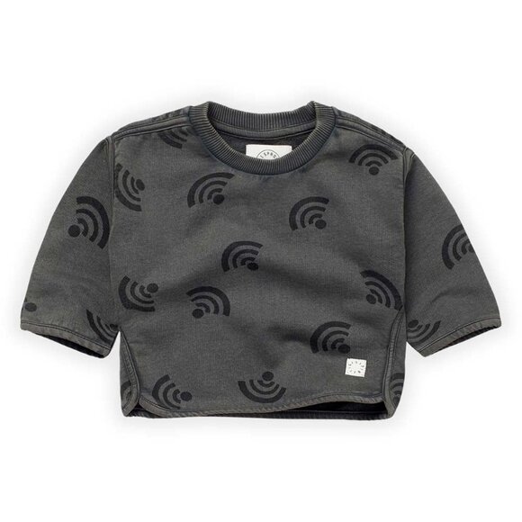 Wifi Print Sweatshirt - Asphalt - Picture 1 of 2